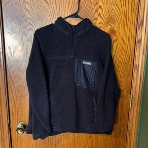Columbia Black Sherpa Fleece Pullover